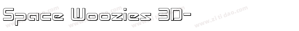 Space Woozies 3D字体转换
